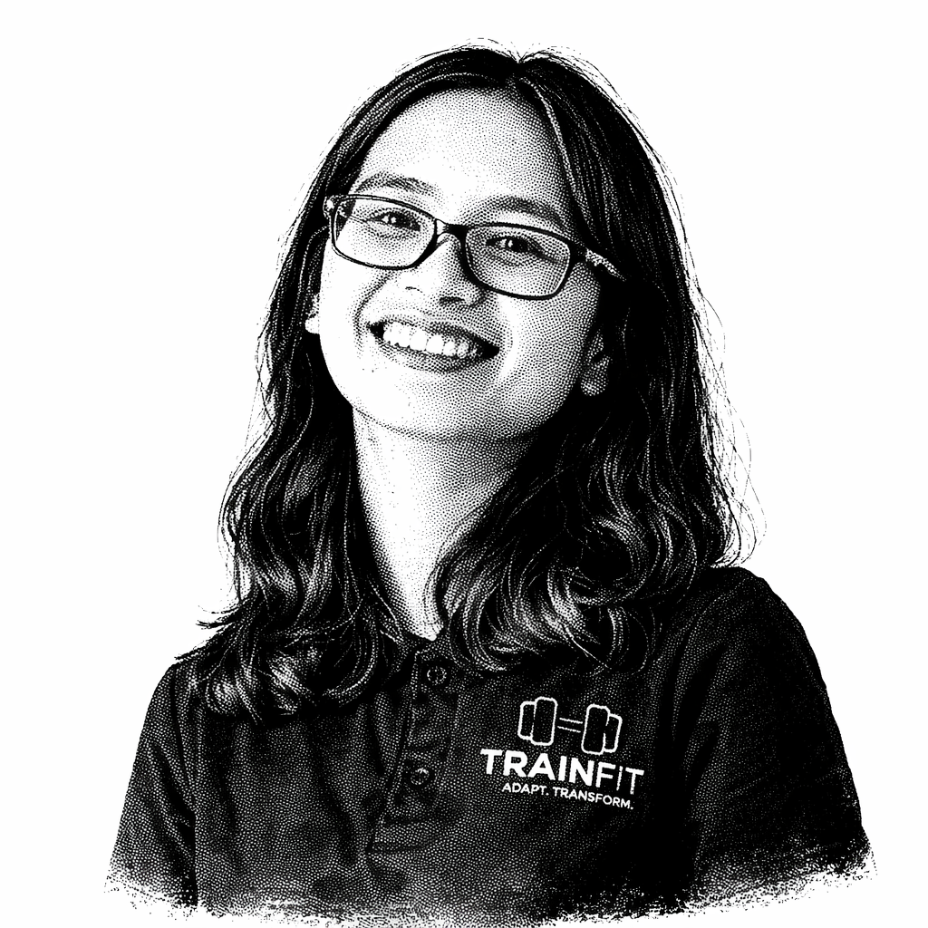 Group of colleagues greeting each other in a stylized blue duotone treatment